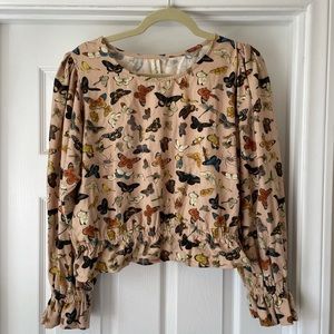 Samantha Pleet Cloud Shirt Butterfly print